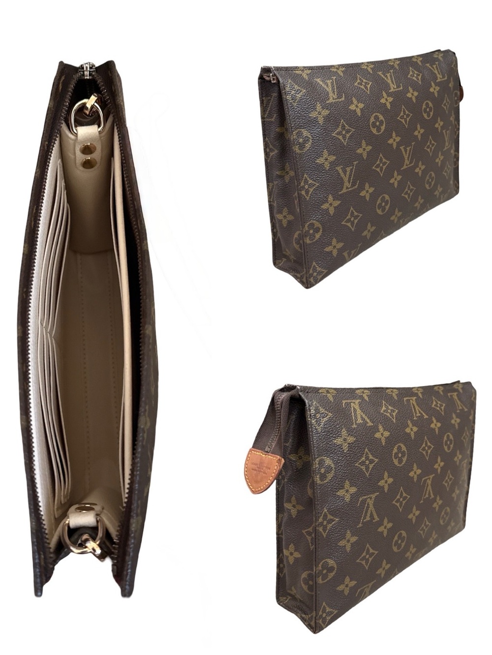 Louis Vuitton Monogram Toiletry in Brown and Tan Crossbody Shoulder Bag